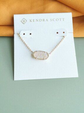 Kendra Scott Elisa Necklace - Gold & Drusy